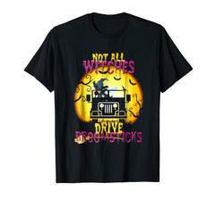 tdlapparel Not All Witches Drive Broomsticks & Jeep TShirt Driver Shirt T-Shirt - TDL-APPAREL