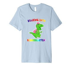 tdlapparel Roaring Kindergarten T Rex Dinosaur Back to School T Shirt T-Shirt - TDL-APPAREL
