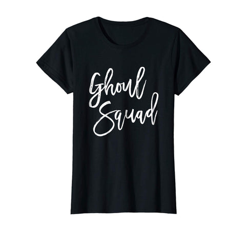 tdlapparel Womens Ghoul Squad Halloween Shirt Bachelorette Party Team T-Shirt Short Sleeves Men / Black / S T-Shirt - TDL-APPAREL
