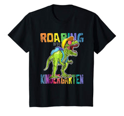 tdlapparel Kids Roaring Kindergarten Dinosaur T Rex Back to School Shirt Boy