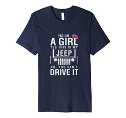 tdlapparel Funny Yes This Is My Jeep Girl Car Driving T-Shirt Fun Gift