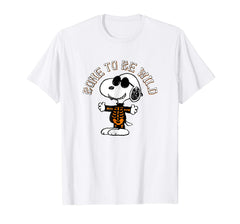 tdlapparel Peanuts Halloween Snoopy Bone To Be Wild T-Shirt T-Shirt - TDL-APPAREL