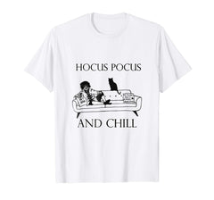 tdlapparel hocus squad pocus and chill halloween shirt T-Shirt - TDL-APPAREL