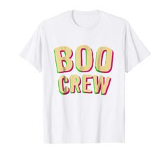 tdlapparel Funny Halloween Shirt Boo Crew Halloween Party Squad Shirt T-Shirt - TDL-APPAREL
