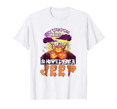 tdlapparel Funny My Broom Broke So Now I Drive A Jeep Halloween T-shirt T-Shirt - TDL-APPAREL