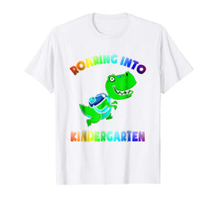 tdlapparel ROARING INTO KINDERGARTEN BABY BACK TO SCHOOL T-SHIRT T-Shirt - TDL-APPAREL
