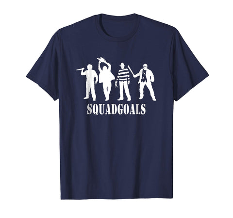 tdlapparel Squad Jason Michael Horror Squad T Shirt Halloween 2018 Short Sleeves Men / Navy / S T-Shirt - TDL-APPAREL