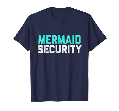 tdlapparel Mermaid Security Swimming Birthday Gift Swimmer Shirt Short Sleeves Men / Navy / S T-Shirt - TDL-APPAREL