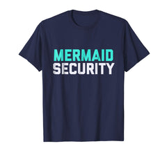 tdlapparel Mermaid Security Swimming Birthday Gift Swimmer Shirt T-Shirt - TDL-APPAREL