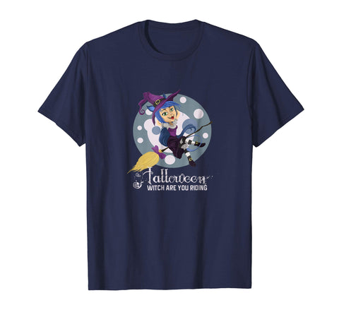 tdlapparel Halloween witch Are you Riding shirt Funny Halloween Ride te Short Sleeves Men / Navy / S T-Shirt - TDL-APPAREL