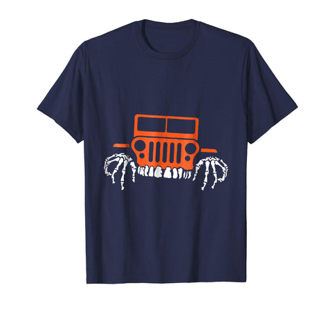 tdlapparel Jeep Halloween Funny T-Shirt Short Sleeves Men / Navy / S T-Shirt - TDL-APPAREL