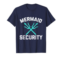 tdlapparel Mermaid Security Swimming Birthday Swimmer Gift Shirt T-Shirt - TDL-APPAREL