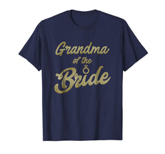 tdlapparel Proud Grandma Of The Bride Wedding Brides Entourage T Shirt T-Shirt - TDL-APPAREL