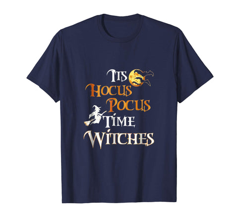 tdlapparel It's Just A Bunch Of Hocus Pocus Halloween T-Shirt Short Sleeves Men / Navy / S T-Shirt - TDL-APPAREL