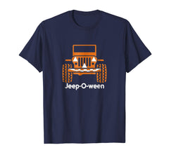 tdlapparel Jeep-O-Ween Jeep Halloween Distressed T-shirt T-Shirt - TDL-APPAREL