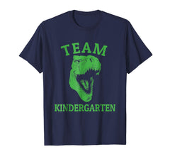 tdlapparel Back to School T Shirt Team Kindergarten Funny Dinosaur Tee T-Shirt - TDL-APPAREL