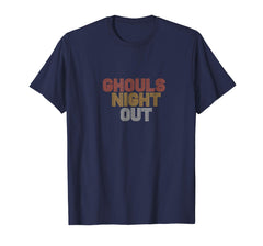 tdlapparel Vintage Retro 70s Halloween T-Shirt Ghouls Night Out Tee T-Shirt - TDL-APPAREL