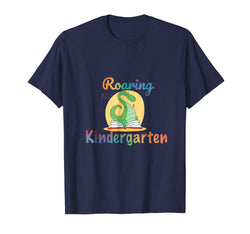 tdlapparel Roaring Kindergarten Dinosaur T Rex Back to School Shirt Boy