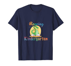 tdlapparel Roaring Kindergarten Dinosaur T Rex Back to School Shirt Boy T-Shirt - TDL-APPAREL