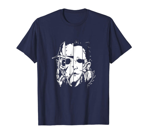 tdlapparel Squad Jason Michael Horror Squad T Shirt Halloween 2018 Short Sleeves Men / Navy / S T-Shirt - TDL-APPAREL