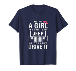 tdlapparel Funny Yes This Is My Jeep Girl Car Driving T-Shirt Fun Gift