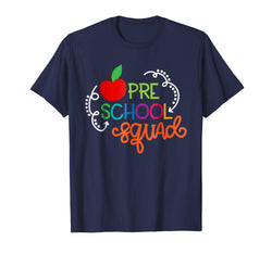 tdlapparel Preschool Squad Shirt Back to school funny Shirts