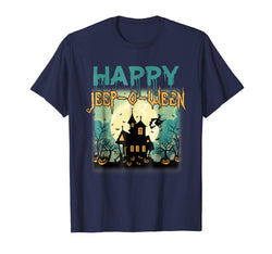tdlapparel Jeep-O-Ween Jeep Happy Halloween Mens, Womens T Shirt
