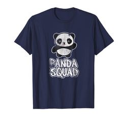 tdlapparel panda t shirt panda squad, funny panda t-shirt