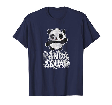 tdlapparel panda t shirt panda squad, funny panda t-shirt Short Sleeves Men / Navy / S T-Shirt - TDL-APPAREL
