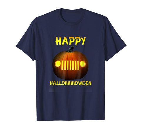 tdlapparel Happy Halloween Jeep Gifts Shirt for men woman Short Sleeves Men / Navy / S T-Shirt - TDL-APPAREL