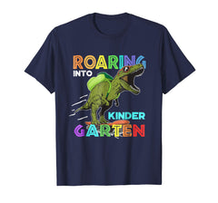 tdlapparel Roaring Pre-K Dinosaur T Rex Back to School Shirt Boys Gift T-Shirt - TDL-APPAREL