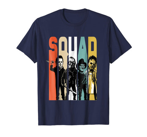 tdlapparel Jason Michael Horror Squad T-Shirt | Halloween 2018 Shirt Short Sleeves Men / Navy / S T-Shirt - TDL-APPAREL