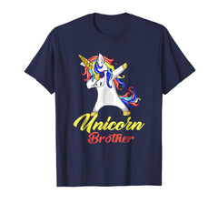 tdlapparel Unicorn Brother Shirt Rainbow Dabbing Unicorn Birthday Gift T-Shirt - TDL-APPAREL