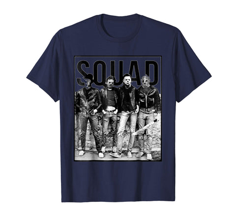 tdlapparel Squad Horror T-Shirt Gift For Men Women halloween 2018 Short Sleeves Men / Navy / S T-Shirt - TDL-APPAREL