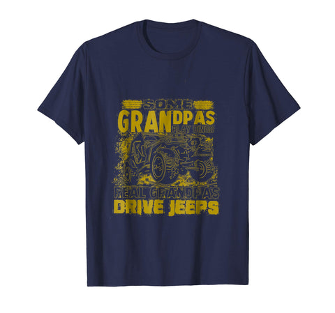 tdlapparel Cool grandpas drive jeeps Shirt Short Sleeves Men / Navy / S T-Shirt - TDL-APPAREL