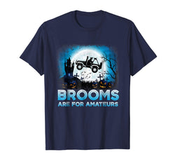 tdlapparel Jeep Halloween T-Shirt - Funny Brooms Are For Amateurs Gifts