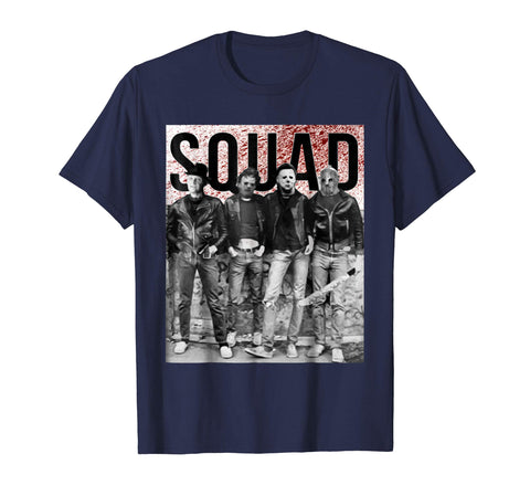 tdlapparel Jason Michael Horror Squad Tshirt Halloween 2018 Short Sleeves Men / Navy / S T-Shirt - TDL-APPAREL