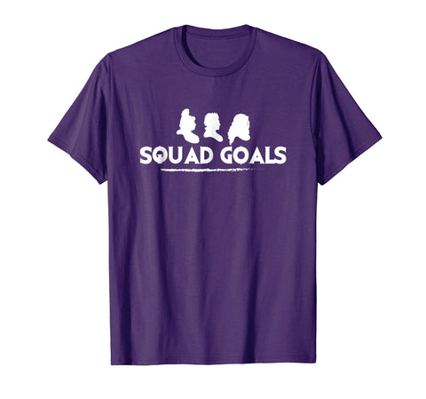 tdlapparel Funny Halloween Squad Goals T- Shirt Short Sleeves Men / Purple / S T-Shirt - TDL-APPAREL