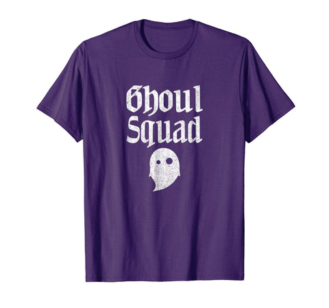 tdlapparel halloween Shirt Ghoul Squad Shirt for 2018 Halloween Short Sleeves Men / Purple / S T-Shirt - TDL-APPAREL