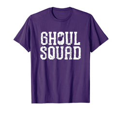 tdlapparel Ghoul Squad Halloween Tshirt Creepy Horror Graveyard Monster