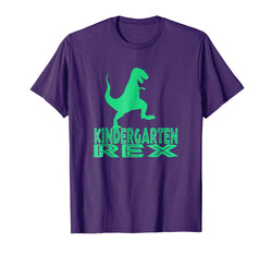 tdlapparel Kindergarten Rex Funny T-Shirt for Kids Back to School