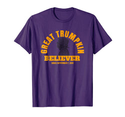 tdlapparel Trump Halloween Tshirt, Great Trumpkin Believer, Funny