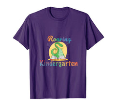 tdlapparel Roaring Kindergarten Dinosaur T Rex Back to School Shirt Boy T-Shirt - TDL-APPAREL