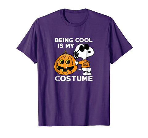 tdlapparel Peanuts Snoopy Cool Halloween Costume T-Shirt Short Sleeves Men / Purple / S T-Shirt - TDL-APPAREL