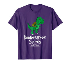 tdlapparel Kindergarten Saurus Rex Dinosaur T Shirt Kindergarten Team T-Shirt - TDL-APPAREL