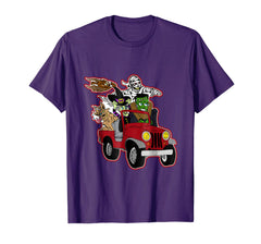 tdlapparel Frankenstein Tshirt Jeep Lovers Gifts Funny Halloween Shirt T-Shirt - TDL-APPAREL