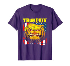 tdlapparel TRUMPKIN Shirt Evil Pumpkin Trump Costume Halloween Gift T-Shirt - TDL-APPAREL