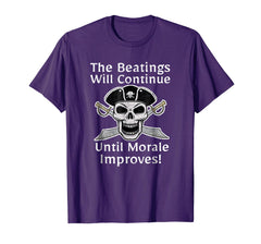 tdlapparel The beatings will continue pirate shirt morale shirt T-Shirt - TDL-APPAREL
