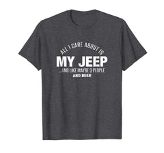 tdlapparel Jeep-Jeep-all i care about is my jeep, 3 p halloween T-shirt T-Shirt - TDL-APPAREL