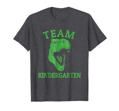 tdlapparel Back to School T Shirt Team Kindergarten Funny Dinosaur Tee T-Shirt - TDL-APPAREL